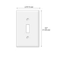 thumbnail image 2 of WIRESTER Single Gang Toggle Light Switch Plate/Wall Plate Cover - Retro Black Cassette Tape, 2 of 6
