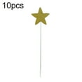 thumbnail image 1 of UDIYO 10Pcs Five-pointed Star Shaped Glitter Cake Topper Party Dessert Cupcake Decor, 1 of 7