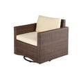 thumbnail image 2 of W Unlimited Set Of 4 Glider Chair With Dark Brown Finish SW1841SGC-SET4, 2 of 4