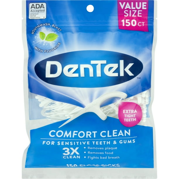 DenTek Comfort Clean Floss Picks, 150 Count Each
