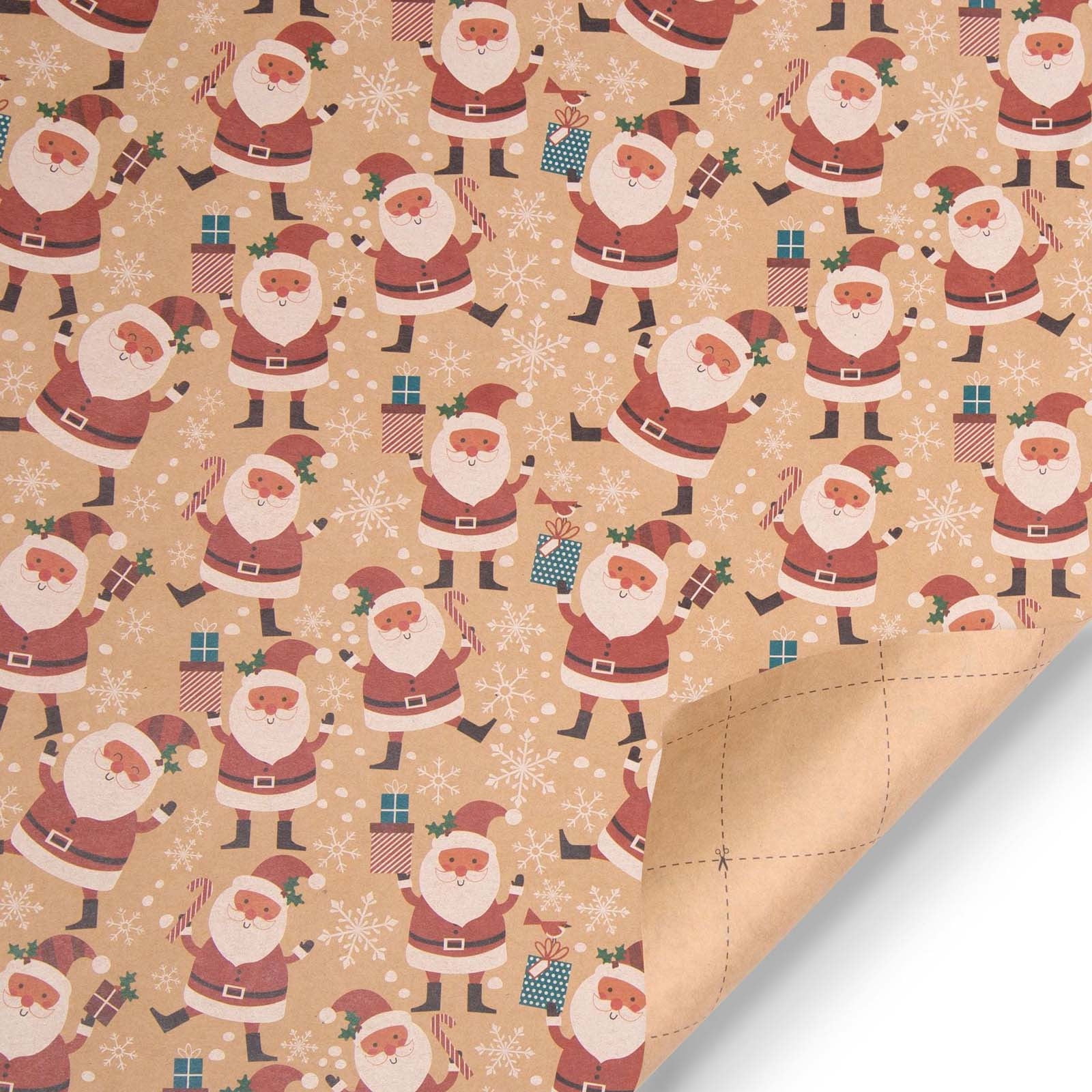 Pompotops 27*19.6 Inches Christmas Wrapping Paper Christmas Elements Series  Single Sided Wrapping Paper Pattern for Graduations, Weddings, Christmas 