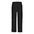 thumbnail image 4 of kosheko Mens Cargo Pants Lightweight Outdoor Hiking Jogger Straight Leg Trousers Breathable Athletic Workout Trousers Black S, 4 of 6