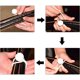 thumbnail image 5 of Cordones de 6 pulgadas, 50 unidades de bridas de bolas de lona blanca, amarres de toldo resistentes para acampar, refugio, carga, pantalla de proyector, 5 of 5