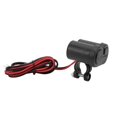 thumbnail image 2 of Motorcycle Handlebar Phone Charger Cigarette Lighter Socket Single USB Blue LED Waterproof for Electronic Devices, 2 of 5