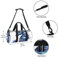 thumbnail image 5 of Hippocampus Gym Bag with Shoe Bag, Carry on Duffle Bag 17.7 Inches with Interior Zipper Pocket - Large Capacity, 5 of 6