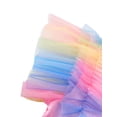 thumbnail image 3 of Toddler Girls Summer Tutu Dress Tulle Dresses Rainbow Sundress with Ruffled Sleeveless & Belt Party Princess Outfit for 6-7 Years Kids, Ice Cream, 3 of 11
