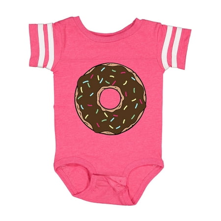 

Inktastic Chocolate Donut Doughnut Glaze Icing Sprinkles Gift Baby Boy or Baby Girl Bodysuit