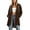 Brown, variant on Long Jackets for Women Long Sleeve Zipper Drawstring Workout Jackets with Pockets Fall Winter Hiking Jackets