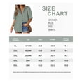 thumbnail image 5 of TIYOMI Plus Size Cotton Shirts For Women Short Sleeve Green Collared Blouses Button Down Solid Shirts Loose Fit Shirts Summer Casual Tops XL 14W 16W, 5 of 8