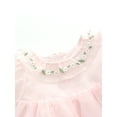 thumbnail image 3 of famuka Baby Girl Princess Dress Toddler Summer Puff Sleeve Tulle Dress Little Kid Floral Casual Dress, 3 of 10