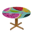 thumbnail image 3 of Acheng Ethnic Style Round Tablecloth,Stain Resistance Table,Winter Holiday Kitchen Christmas Decorations for Table, Party 36x36in, 3 of 7