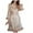 Beige, variant on Kaemgyyd Women's Silk Robe Short Cute Fuzzy Trim Satin Long Sleeve Bride Comfy Sleepwear Soft Lightweight Belted Bathrobe