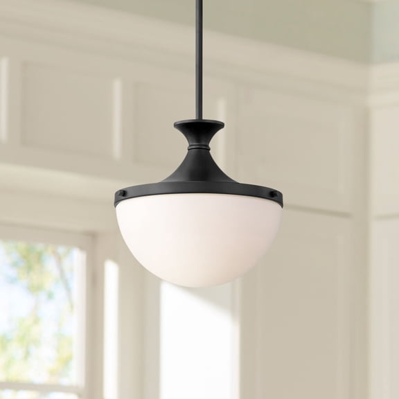 Possini Euro Design Possini Euro Giacomo 11 1/2" Wide Matte Black Mini Pendant Light