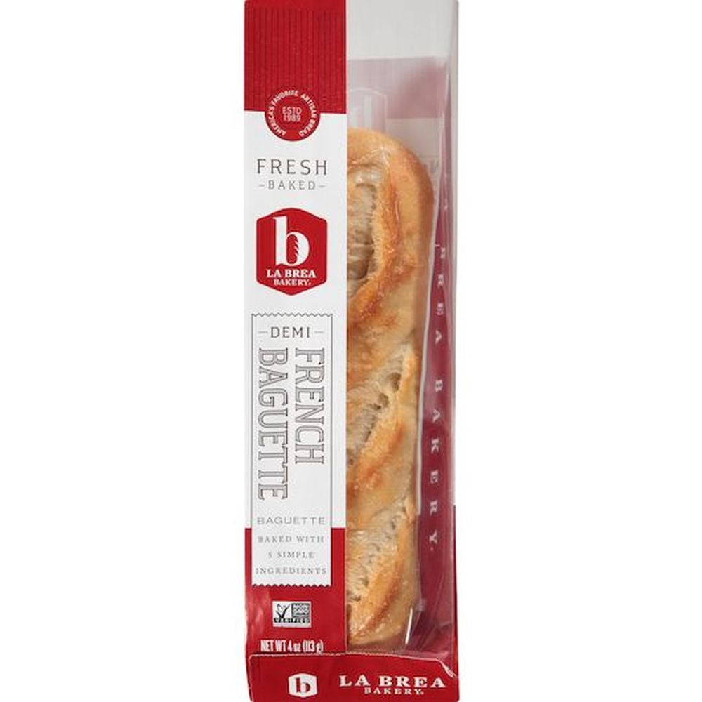 Labrea Bakery French Demi Bread Baguette, 4 Ounce - 48 per case.