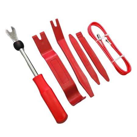 6 Professional Car Trim Removal Tool Set for Door Panel Dismantling & Clip Extraction