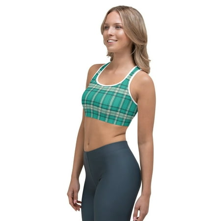 

Women’s Plaid Pattern Soft Colorful Comfortable Sports bra