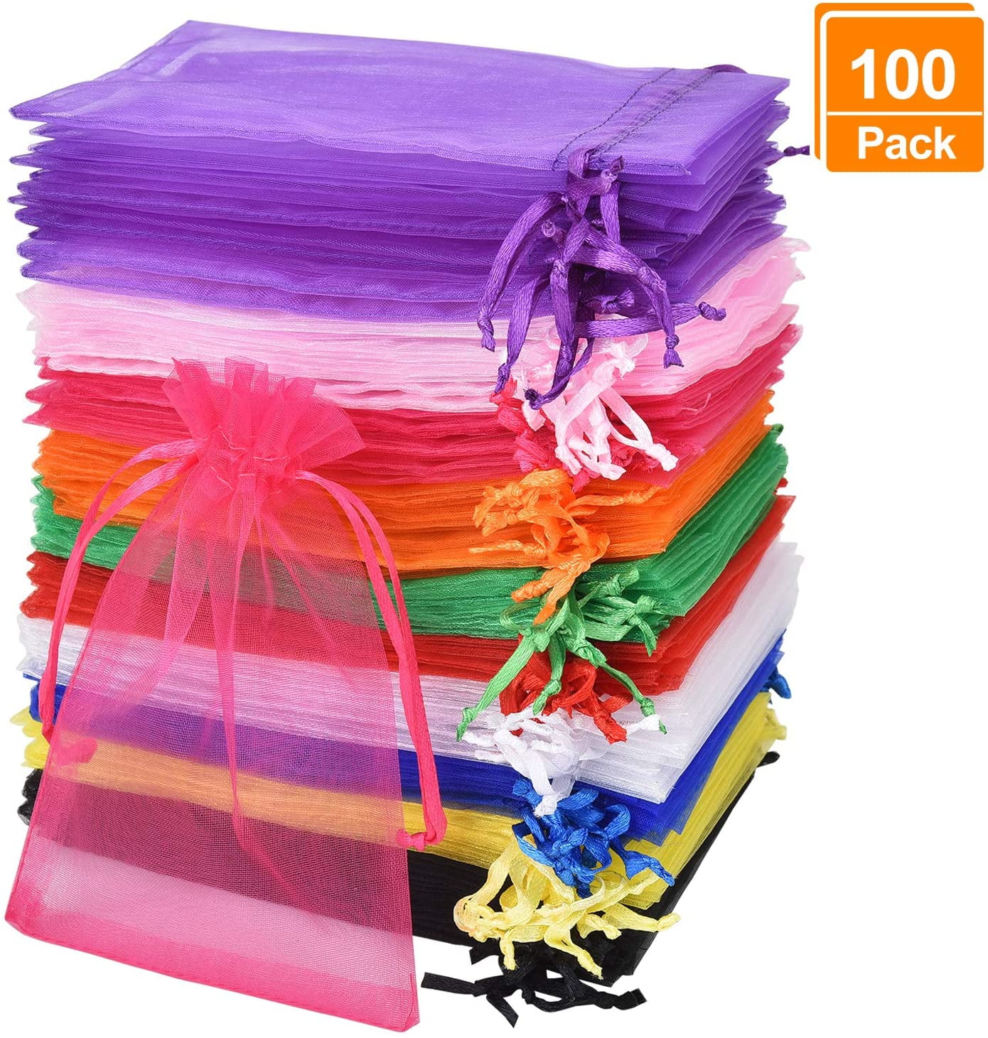 10x Mixed  ORGANZA BAGS Wedding Party Gift Candy Jewellery Pouch 10*15cm "LARGE" 