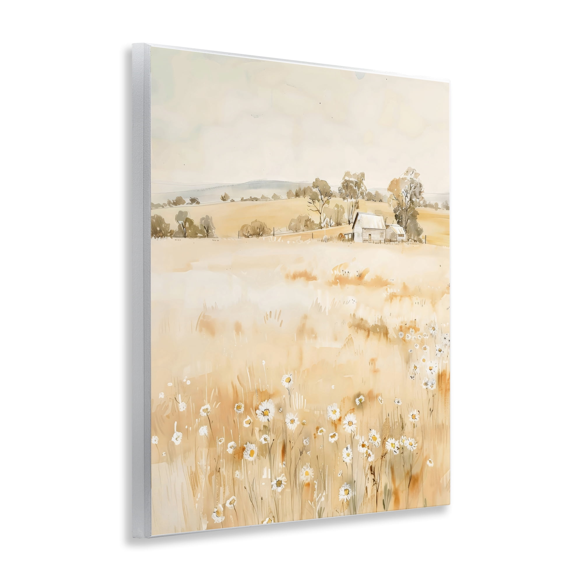 Stupell Industries Farm Country Meadow with Daisies Wall Plaque Art, design by Creative Studio