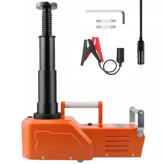 Heavy Duty 5 Ton Electric Hydraulic Car Jack with Built-in Tire Inflator & LED Light – Portable Vehicle Lift for SUVs, Sedans, MPVs, Trucks – 11023 LBS Capacity, 155-450mm Lift Range