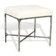thumbnail image 5 of SAFAVIEH Couture Mandy Modern Boucle Ottoman, Ivory/Black, 5 of 11