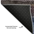 thumbnail image 5 of Addison Rugs Mayfield Premium Machine Washable Transitional Stripes Blue Round Rug, 8' X 8' Machine Washable Transitional Stripes Blue Oversized Sherpa Throw Blanket, 5 of 6