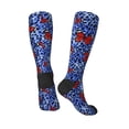 thumbnail image 4 of Easygdp Abstract Colorful Butterflies Soccer Socks Sport Knee High Socks Calf Compression Athletic Socks for Men and Women, 4 of 9