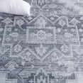 thumbnail image 5 of SAFAVIEH Tucson Melvin Oriental Machine Washable Runner Rug, Gray/Light Gray, 2'6" x 8', 5 of 6