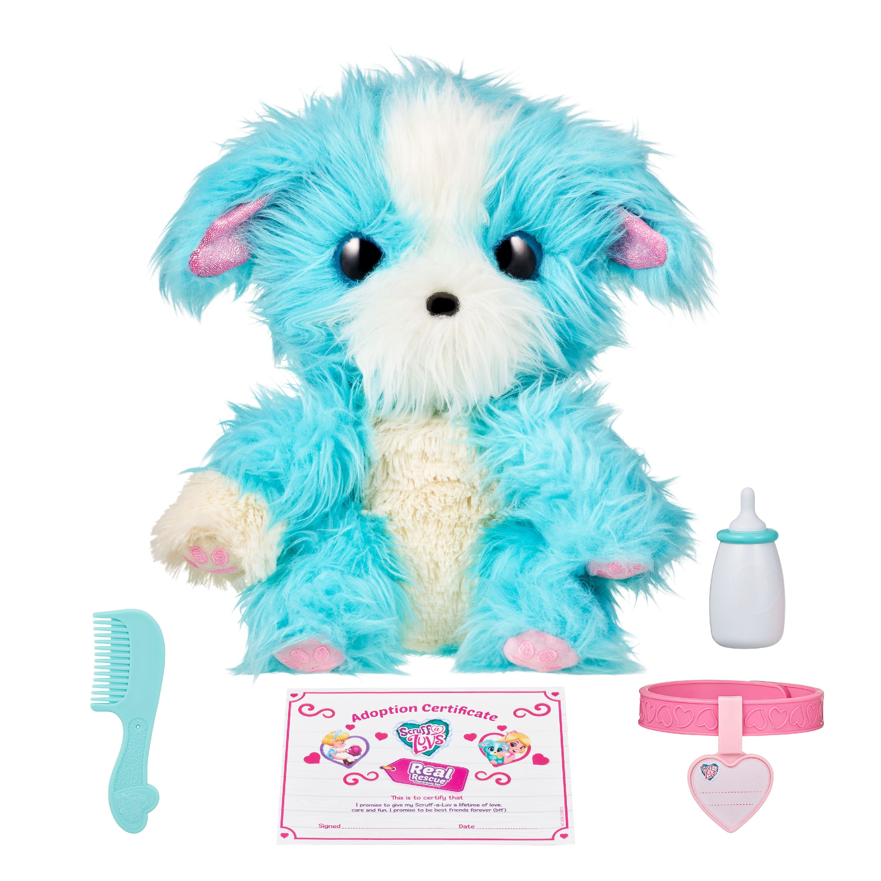 Scruff Luvs Live Blue Little Pets Puppy Bunny Kitten Pet Rescue Mystery Toy 