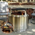 thumbnail image 2 of Solo Stove Yukon 27" Grill Cooking Bundle, Cast Iron Grate, Fire Pit Grill + Hub for Elevation, 2 of 7