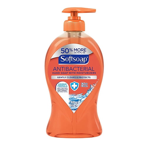 Softsoap Liquid Hand Soap, Antibacterial Crisp Clean, 11.25 Oz