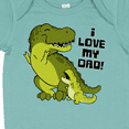 thumbnail image 4 of Inktastic I Love My Dad with Baby and Daddy Tyranasaurus Rex Boys or Girls Baby Bodysuit, 4 of 5