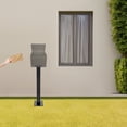 thumbnail image 3 of TFCFL Mailbox Post with Post Base Mailbox Mounting Post Carbon Steel Mailbox Post for Outside Black, 3 of 18