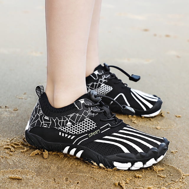 Zapatos acuáticos para niños, zapatos transpirables para correr para niños, para senderismo en el lago (negro 35) Wdftyju Tenis De Mujer Tenis De Hombre