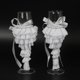 thumbnail image 1 of Copa de vino, 2 piezas, vestido de encaje, vino, copas de champán para bodas, copas de champán construidas para el futuro, 1 of 9