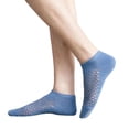 thumbnail image 6 of 5 pairs Soft Summer Breathable Sweat-absorbing Low Tube Men Ankle Socks Mesh Boat Sock Mesh Men Short Socks GREY, 6 of 8