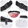 thumbnail image 6 of Easygdp Cool Flamingos Sunglasses Scene Fanny Pack for Men Women,Fashion Waist Packs,Travel Hiking Chest Bag Daypack, 6 of 7