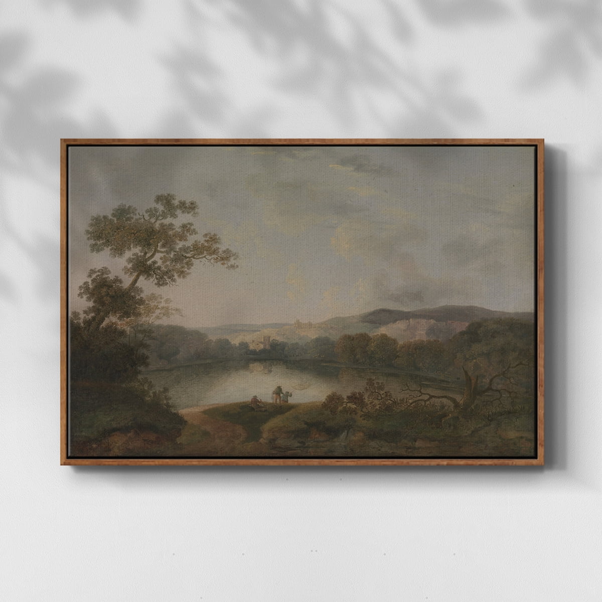 Vintage Landscape-XXVII By Wexford Home Framed in Walnut Wood Gallery Wrapped Canvas 17 in. x 25 in.