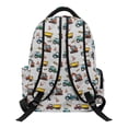 thumbnail image 3 of Yuyamidu Construction Truck Backpack for Boys 4-6 Toddler Kids Cartoon School Bag Waterproof Lightweight Bookbag with Padded Shoulder Straps for Kindergarten to 1st Grade Back to School Gifts, 3 of 8