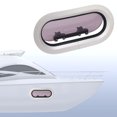 thumbnail image 1 of Ventana de portillo ANGGREK ojo de buey de barco vidrio acrílico 345 x 175 mm para yate RV, 1 of 8
