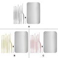 thumbnail image 4 of Earpicks Sticks Set de acero inoxidable Oído Pick Spoon Spiral Earwax Removedor Salón DIY Curette Pickers Limpieza Herramientas de limpieza Silver 8 Packs Inevent CE001732-01B, 4 of 7