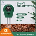 thumbnail image 2 of Medidor de humedad de plantas 3 en 1, medidor de luz y PH para el hogar, jardín, césped, granja, uso interior y exterior, promueve el crecimiento saludable de las plantas XianweiShao 9024715994646, 2 of 5