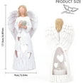 thumbnail image 6 of Angel of Love Candle Holder Statue with Flickering LED Candle Gift Mothers Birthday Gifts for Mom, Wedding Gift Memorial Gift for Anniversary, Engagement, Christmas ,6.9*3.5inch, 6 of 6