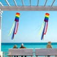 thumbnail image 2 of Raindrops Bright Rainbow Windsock Flags for Outdoor Yard and Garden Decoration Made of Polyester 2Pcs, 2 of 8
