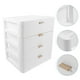 thumbnail image 5 of Caja de almacenamiento de mesa de 1 pieza, tipo de cajón, caja de almacenamiento organizadora, caja de maquillaje (blanco), 5 of 5