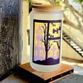 thumbnail image 2 of Coffee Quips Crafted Halloween Spooky Haunted House Window Glass Tumbler, 2 of 8