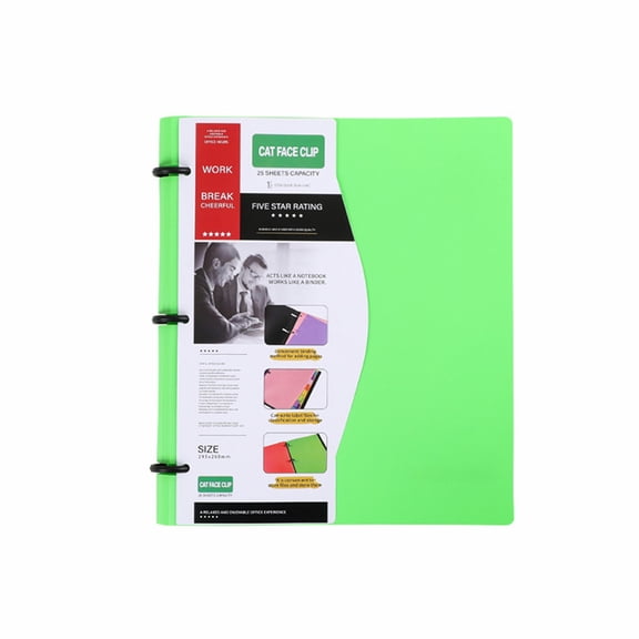Telescoping Binder with Expandable Telescoping Spine 3 Round Rings Flexible Plastic Notebook Binder D