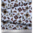 thumbnail image 3 of Soimoi Poly Georgette Fabric Flower Artistic Print Sewing Fabric Yard 42 Inch Wide, 3 of 3