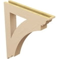 thumbnail image 5 of Ekena Millwork 3 1/2"W x 24"D x 28"H Thorton Traditional Rough Cedar Woodgrain TimberThane Bracket, Primed Tan, 5 of 6