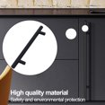 thumbnail image 1 of Tiradores De Puertas De Armarios Manija de barra en T Manijas de puerta de gabinete Euro para cocina/dormitorio/baño (negro 180 mm), 1 of 7