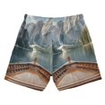 thumbnail image 7 of FORMRS Boys Swim Trunks Quick Dry Mesh Liner Boardshorts Sizes XS-XL, Wooden Boat, 7 of 7
